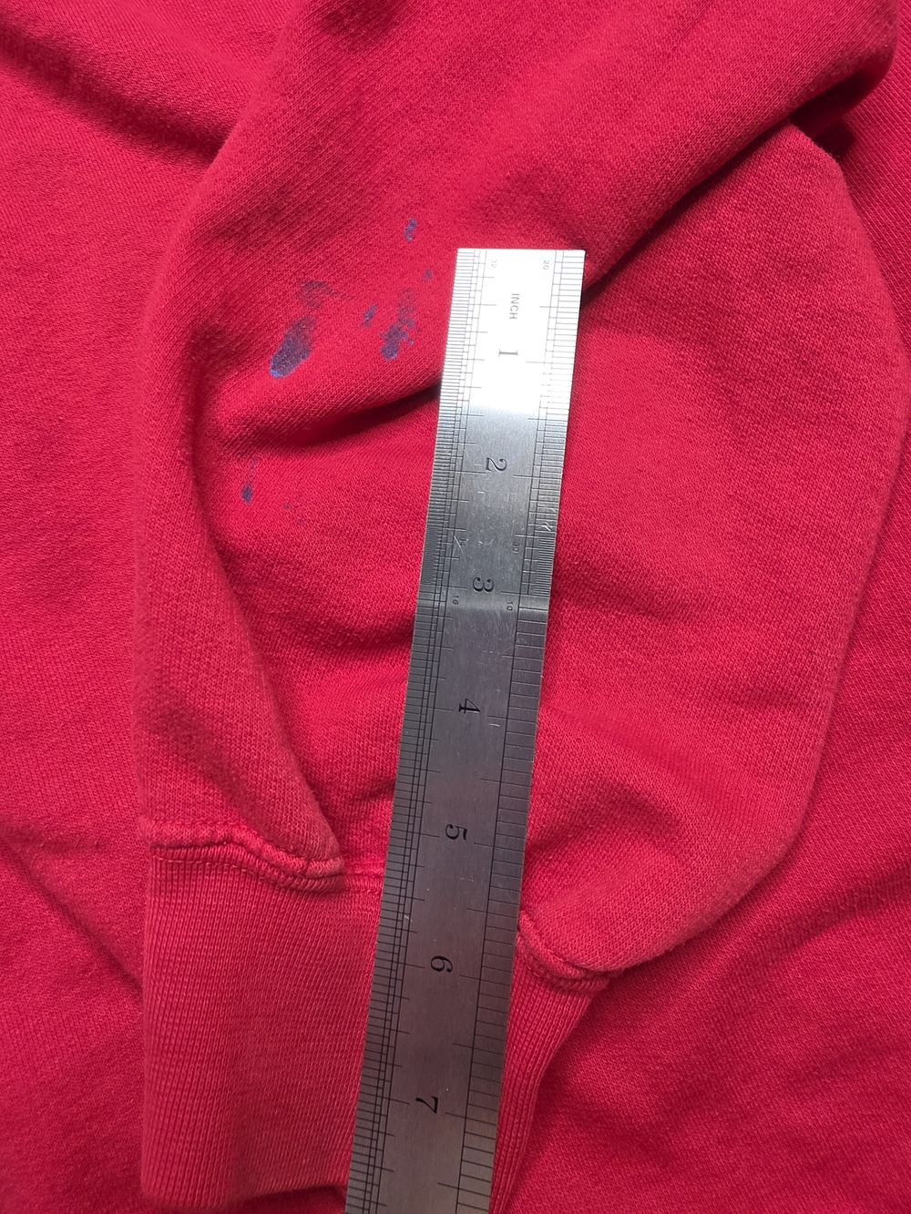 Ohio State University Buckeyes Red Pullover Hoodie Embroidered Logo Size XXL - Picture 7 of 7
